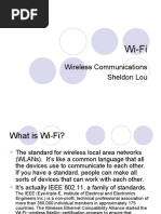 Wi-Fi: Wireless Communications Sheldon Lou