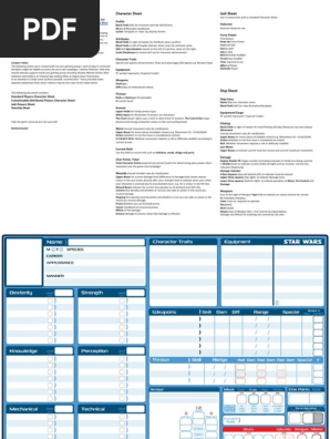 Damienmasters StarWarsD6 Charactersheet Portfolio