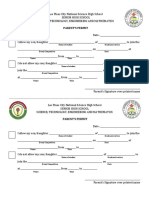 Parent's Permit Template