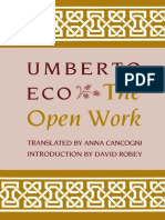 Eco Umberto The Open Work