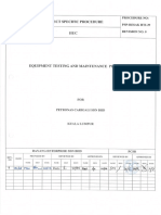 Psp-resak Hti-29 Equipment Testing and Maintenance Procedure