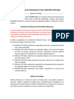 Medidas D Seg en Una Compañia Petrolera