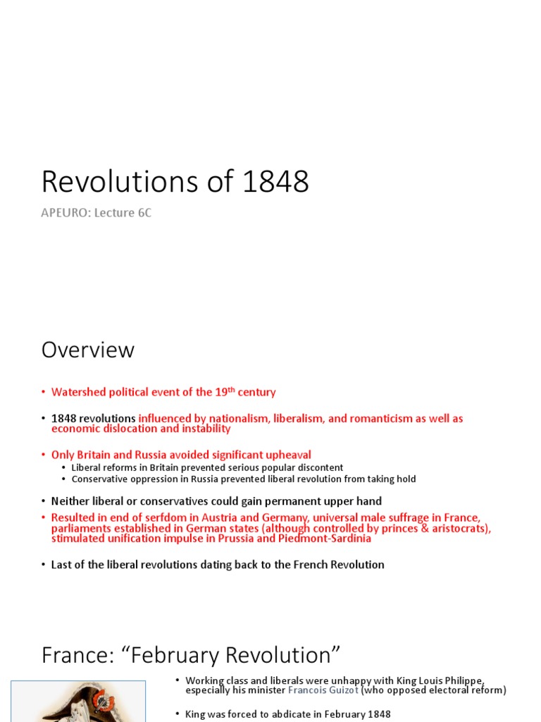 Revolutions Of 1848 Pdf Kingdom Of Prussia Habsburg Monarchy