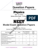 CLASS 11-Physics Model Question Paper