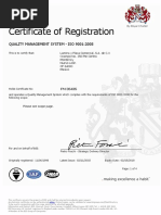 Certificado BSI FM 35435 2013