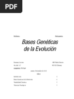 Bases Geneticas de La Evolucion