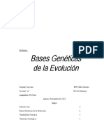 Bases Geneticas de La Evolucion