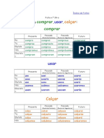 Verbos de vestuário e conjugações