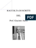 Scritti e Pensieri Di Giacinto Auriti