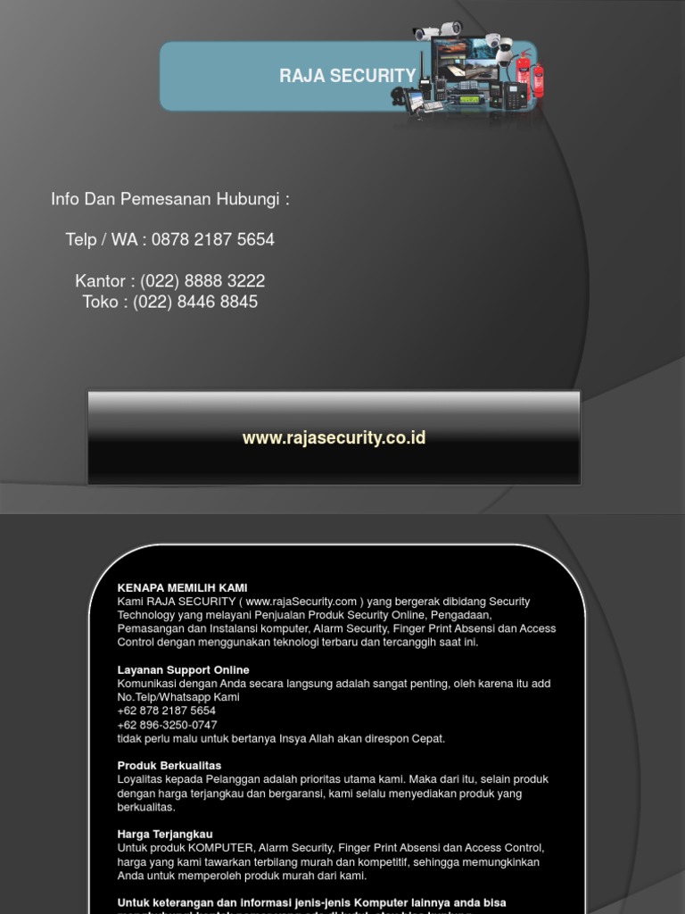 0878 2187 5654 Raja Security Harga KOMPUTER di pekanbaru 