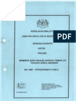 Biil of Quantity Membina Baru Masjid Temerloh, Pahang