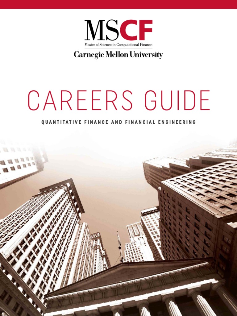 MSCF Career Paths in Quant Finance | PDF | Quantitative Analyst ...