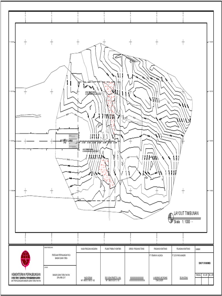 Runway Lama: Layout Timbunan | PDF
