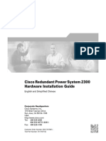 Cisco Redundant Power System 2300 Hardware Installation Guide