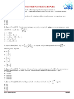 Matemática revisão ESPCEx com 14 questões