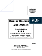 Ispute Esolution AND Awyers: Fourth Edition