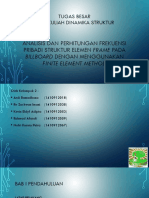 Matriks Kekakuan Dan Matriks Massa Pada Frame Baliho