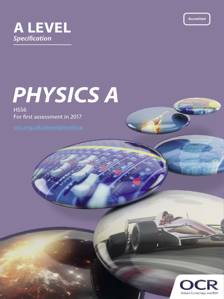 OCR a Level Physics A Specification | Gce Advanced Level (United ...