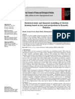 Statistical Study and Financial Modelling of Ostrich Farming Based On Ten Years Projections in Karachi, Pakistan