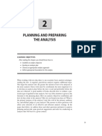 Planning and Preparing The Analysis: Learning Objectives