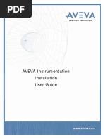 Aveva Instrumentation Installation User Guide