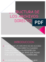 Estructura de Los Archivos Directos