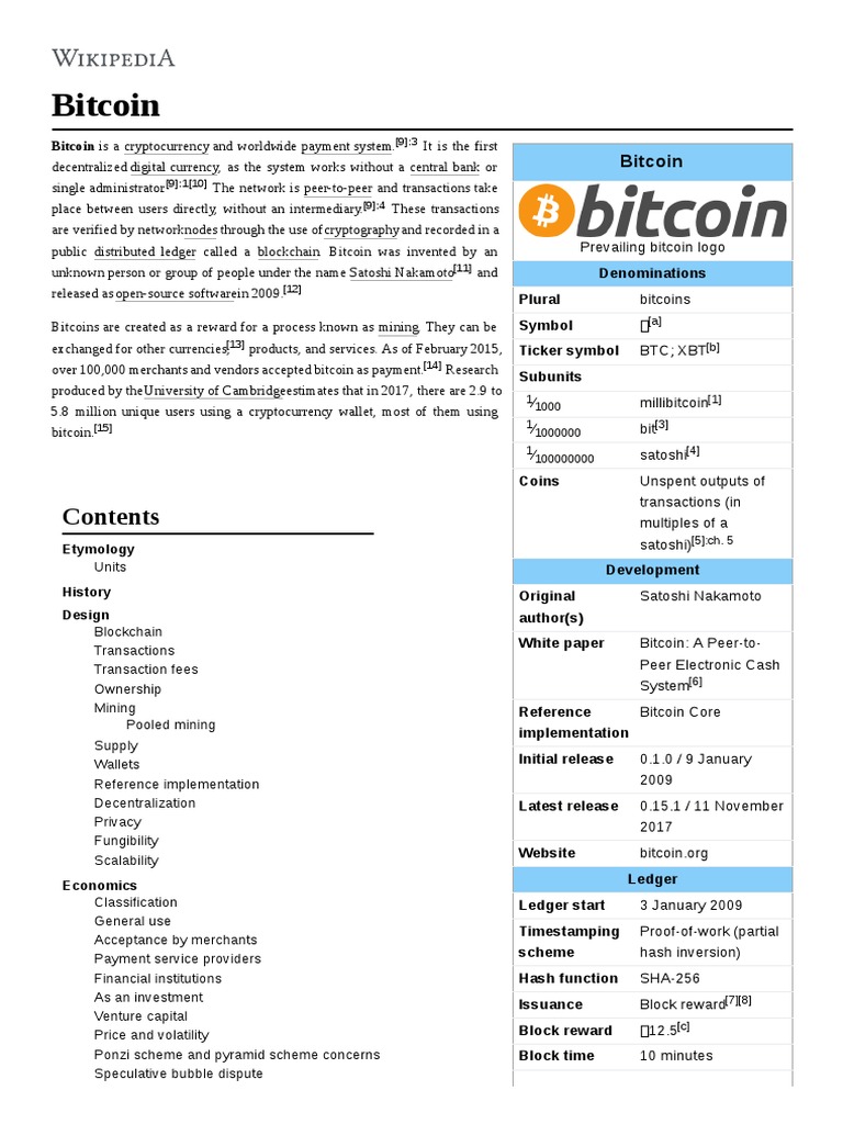 Bitcoin | PDF | Bitcoin | Cryptocurrency