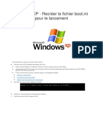 Windows XP - Recréer Le Fichier Boot - Ini Pour Le Lancement