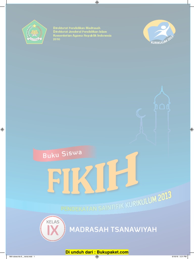 Buku Fiqih Kelas 9-1 Pdf
