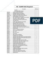 Kit - 618XR Parts Required: No Description BOM. Qty