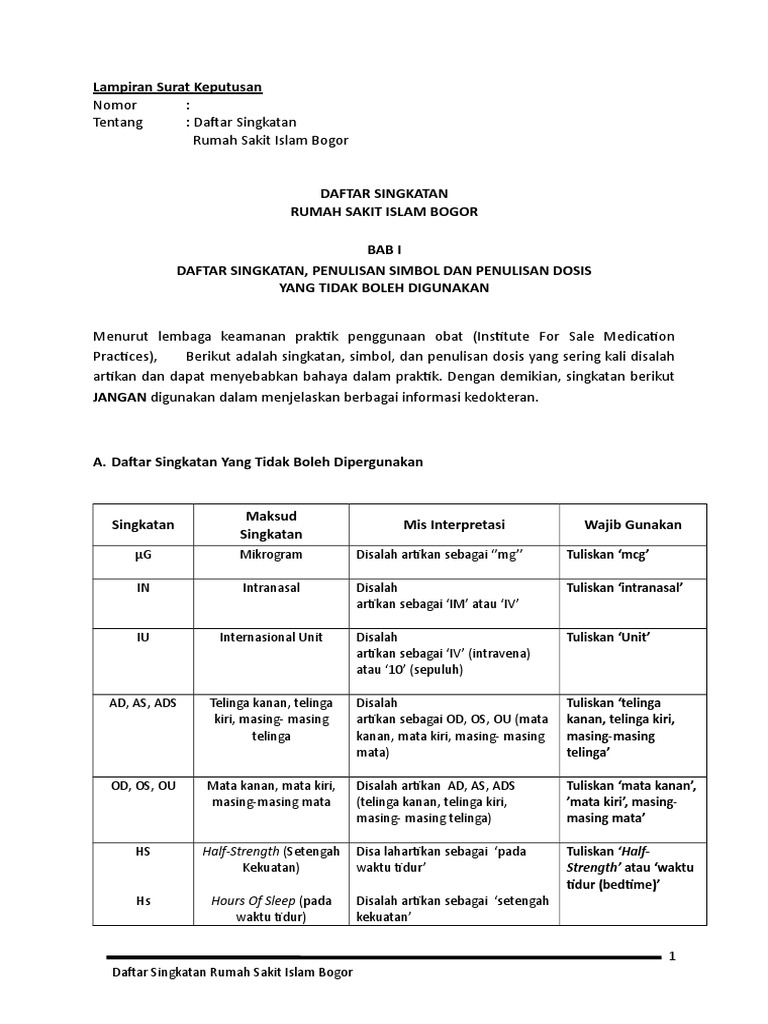 Daftar Singkatan Simbol Pdf
