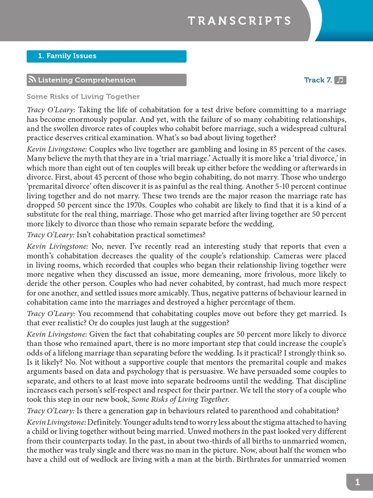 Risks of Cohabitation Before Marriage | PDF | Cohabitation | Retail