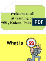 Welcome To All at Training On "5S, Kaizen, Poke - Yoke"