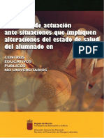 Protocolo de Actuación Ante Situaciones Que Impliquen Alteraciones Del Estado de Salud Del Alumnado en CEP