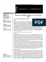 Tetanus in Developing Countries: A Review and Case Series: Ingole KV, Mundhada SG, Powar RM