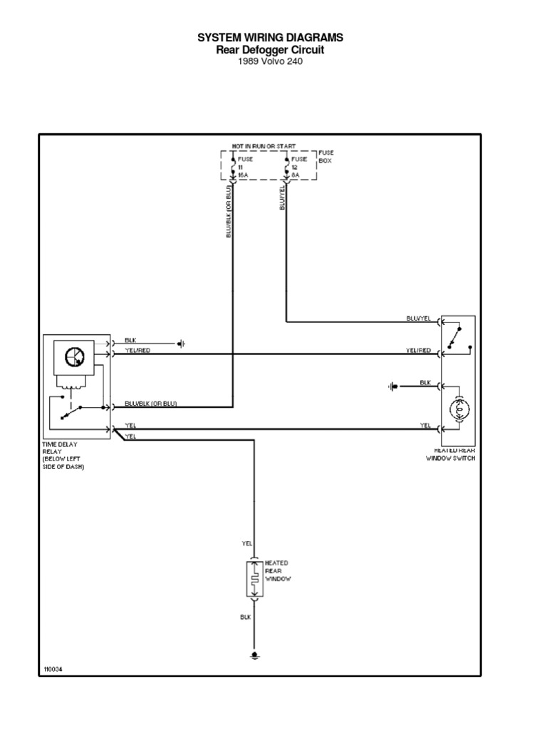 1989 Volvo 240 Wiring Diagrams PDF