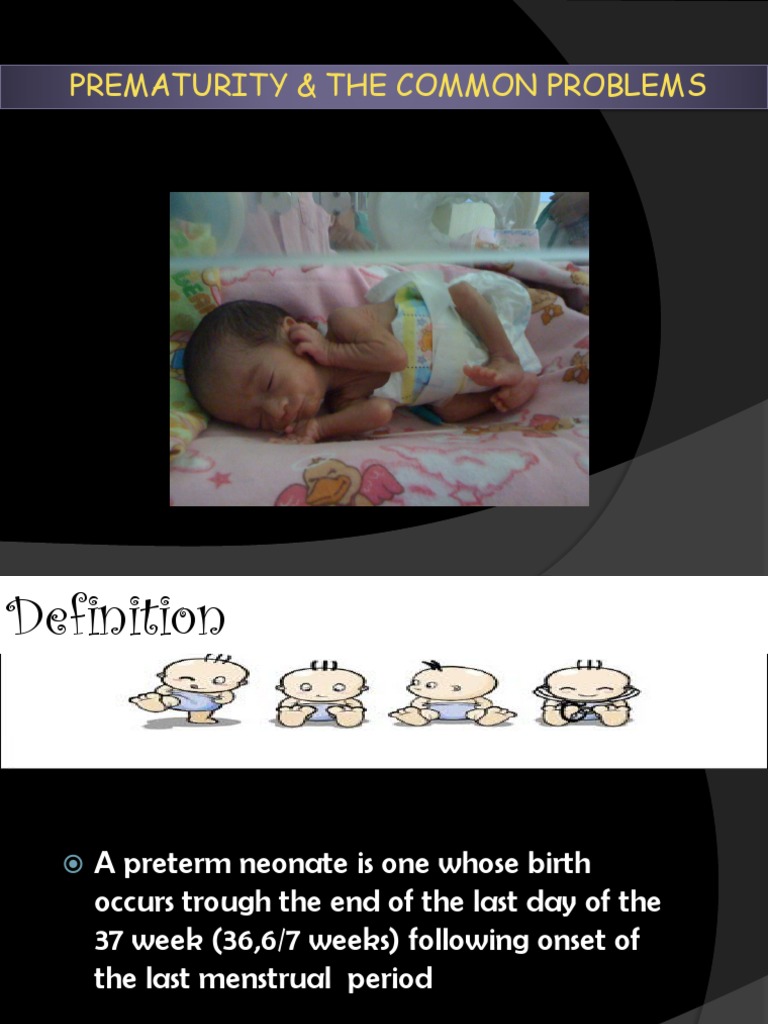 Prematurity & The Common Problems | PDF | Breastfeeding | Preterm Birth