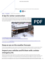 6 Tips For Winter Construction - NBS