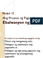 Ebalwasyon NG Pagsasalin Report