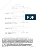 Petitioner vs. vs. Respondents: First Division