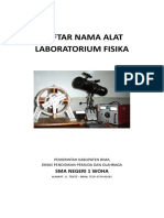 Daftar Nama Alat Laboratorium Fisika