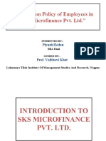 Promotion Policy of Employees in SKS Microfinance Pvt. Ltd.
