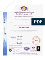 Limit Switch Iso Certificate