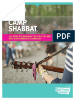 Camp Shabbat: 20+ Ideas For Bringing The Spirit of Camp Into Your Shabbat Celebration