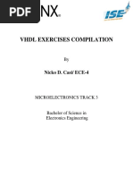 VHDL - Xilinx Exercises Compilation