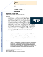 NIH Public Access: Eyelid Dermatitis: Contact Allergy To 3 - (Dimethylamino) Propylamine