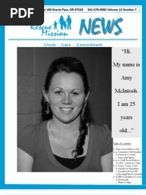 November 2009 Grants Pass Gospel Rescue Mission Newsletter