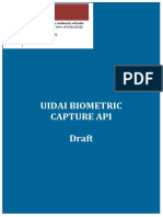 UID Biometrics Capture API Draft