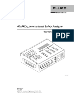 601PRO International Safety Analyzer: Operators Manual