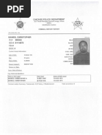 Chris Baines' Arrest Record